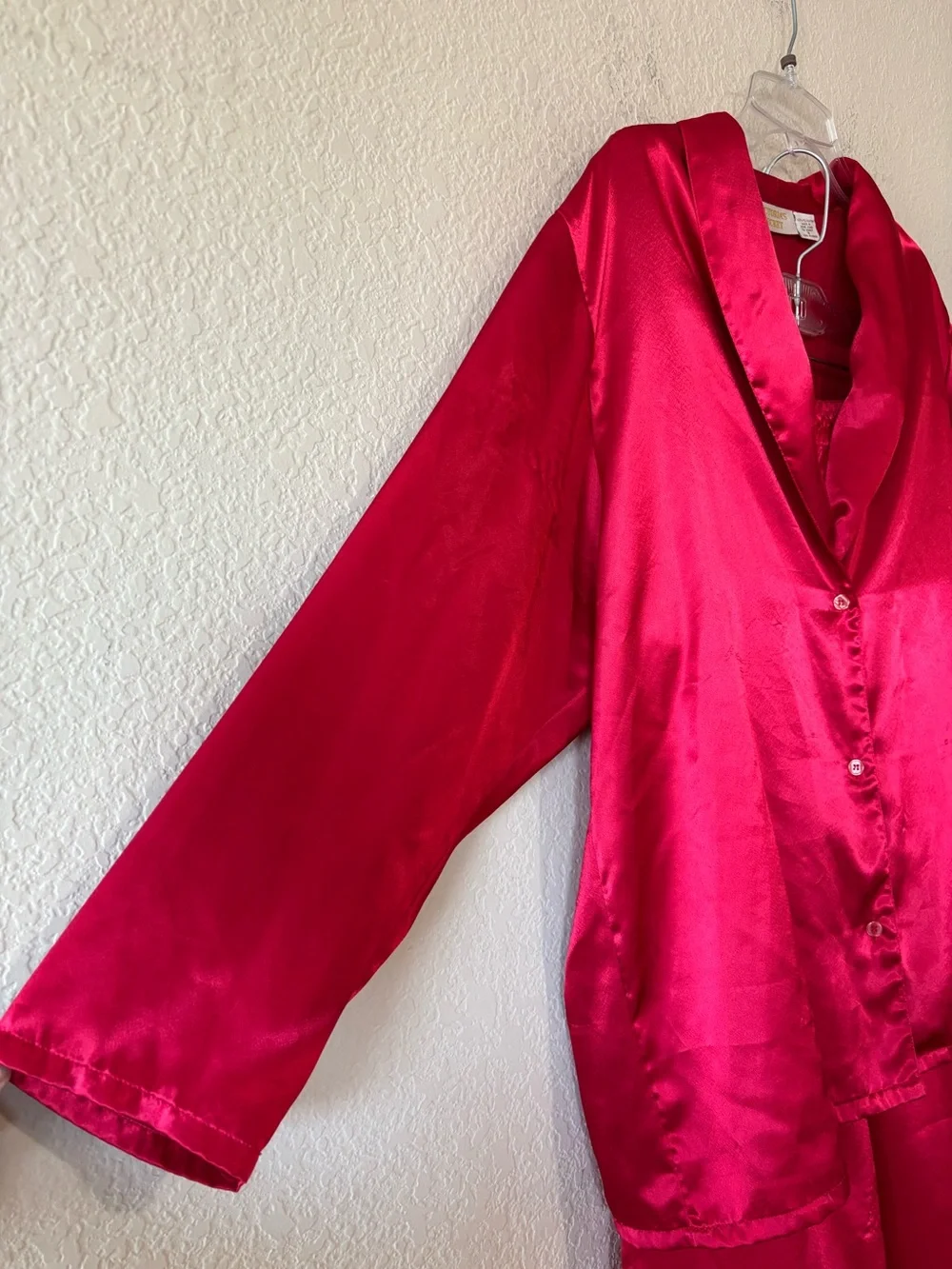 Victoria's Secret Vintage Gold Label Red Satin Pajama Set S